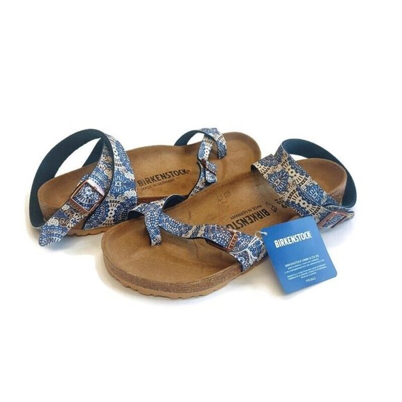 Birkenstock Shoes Birkenstock Yara Strappy Cork Footbed Leather